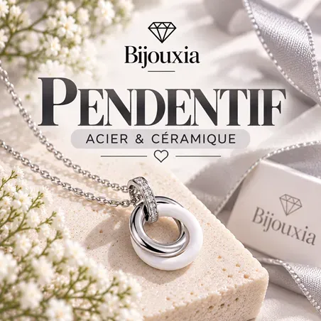 Pendentif Acier/Céramique